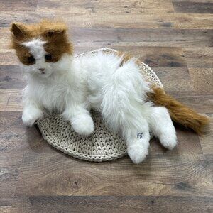 Fur Real Friends Lulu My Cuddlin Kitty Cat Interactive Plush Orange White